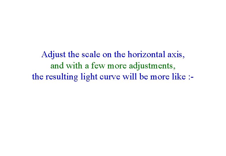 Adjust the scale on the horizontal axis, and with a few more adjustments, the