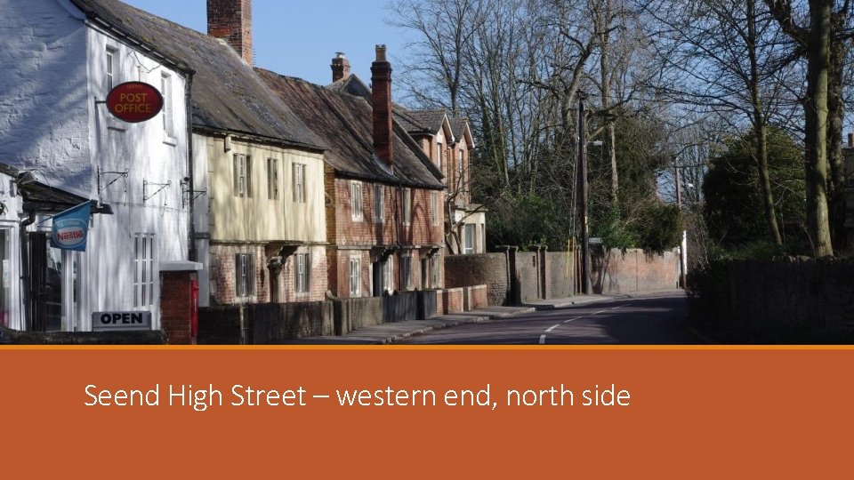 Seend High Street – western end, north side 
