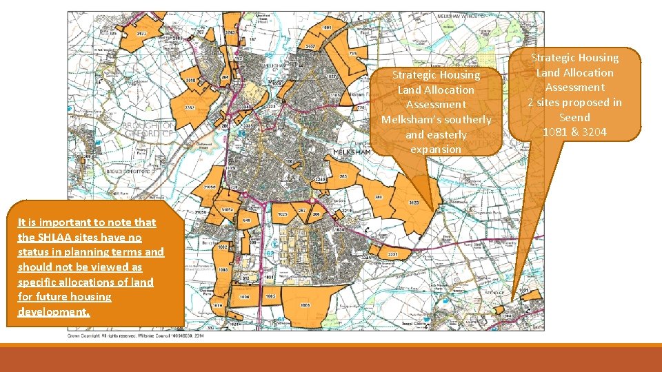 Strategic Housing Land Allocation Assessment Melksham’s southerly and easterly expansion It is important to