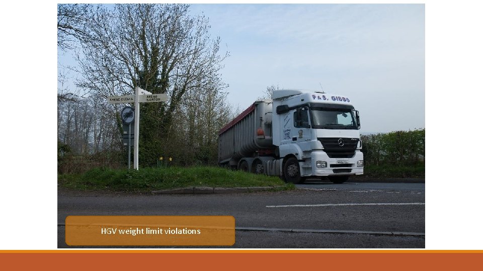 HGV weight limit violations 