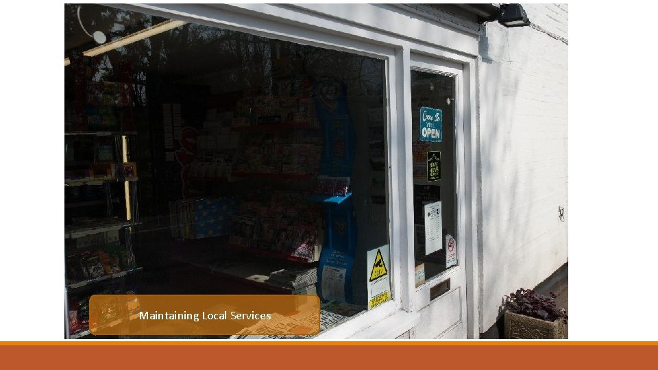 Maintaining Local Services 