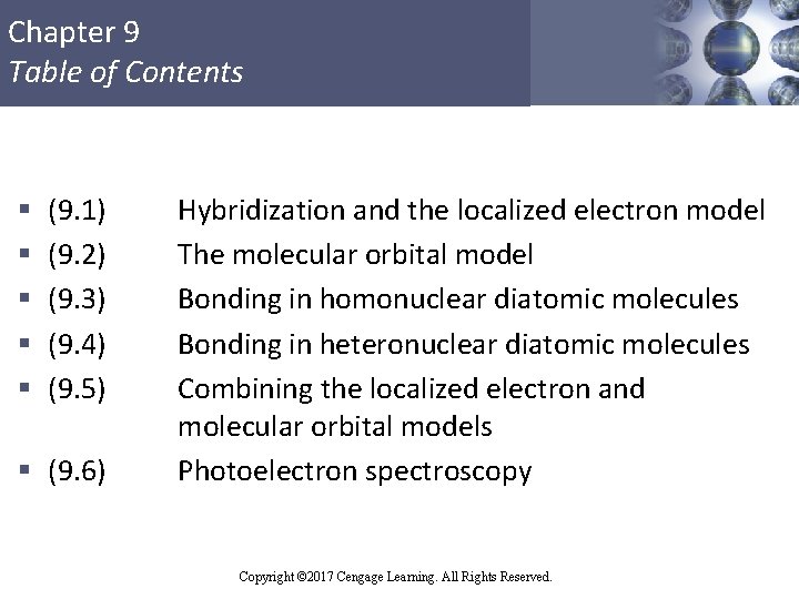 Chapter 9 Table of Contents § § § (9. 1) (9. 2) (9. 3)