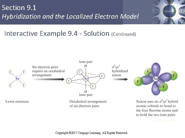 Section 9. 1 Hybridization and the Localized Electron Model Interactive Example 9. 4 -