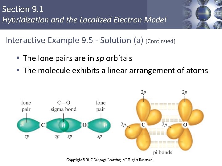 Section 9. 1 Hybridization and the Localized Electron Model Interactive Example 9. 5 -