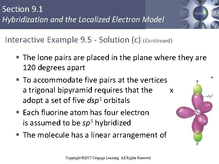 Section 9. 1 Hybridization and the Localized Electron Model Interactive Example 9. 5 -
