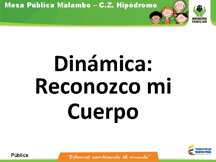 Mesa Pública Malambo – C. Z. Hipódromo Dinámica: Reconozco mi Cuerpo Pública 