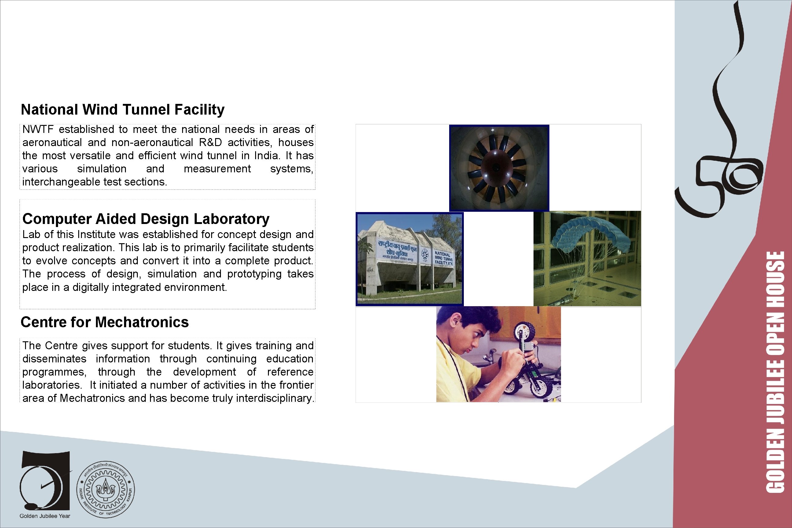 National Wind Tunnel Facility NWTF established to meet the national needs in areas of