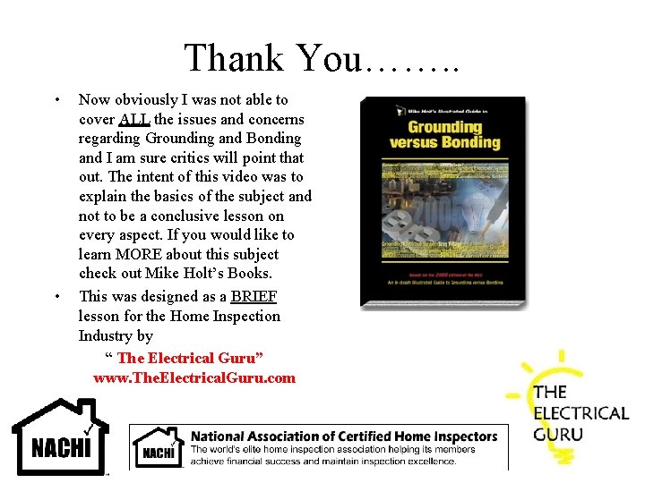 Thank You……. . • • Now obviously I was not able to cover ALL