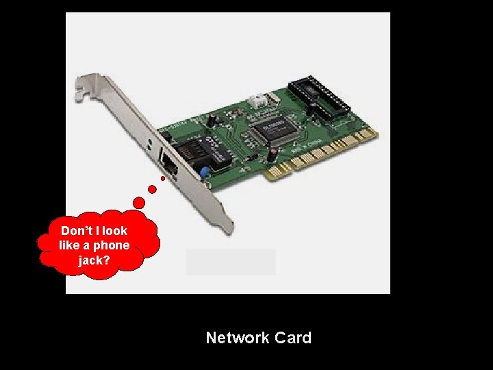 Don’t I look like a phone jack? Network Card 