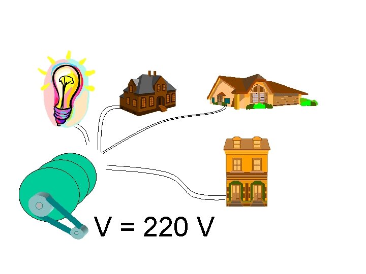 V = 220 V 