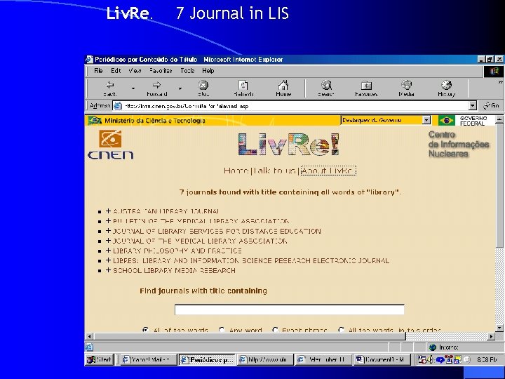 Liv. Re. 7 Journal in LIS 