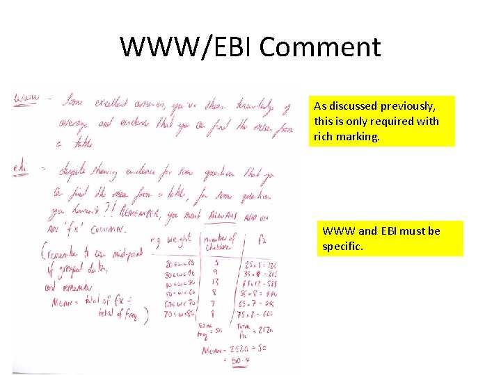 WWW/EBI Comment As discussed previously, this is only required with rich marking. WWW and
