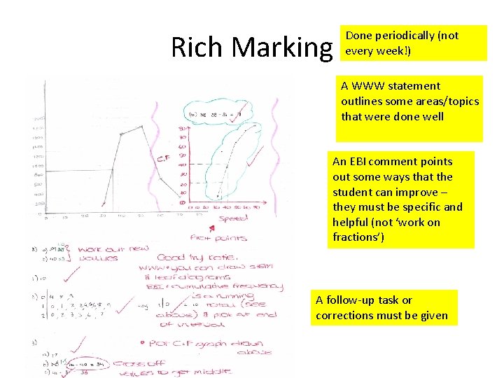 Rich Marking Done periodically (not every week!) A WWW statement outlines some areas/topics that
