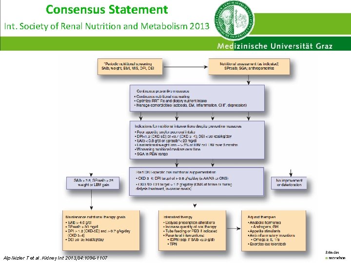 Consensus Statement Int. Society of Renal Nutrition and Metabolism 2013 Alp Ikizler T et