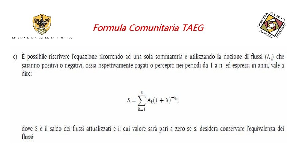 Formula Comunitaria TAEG 