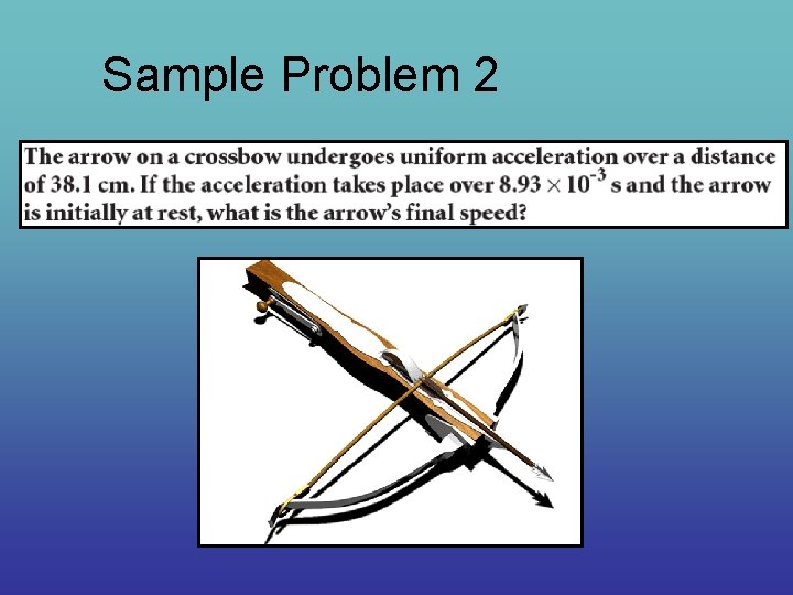 Sample Problem 2 