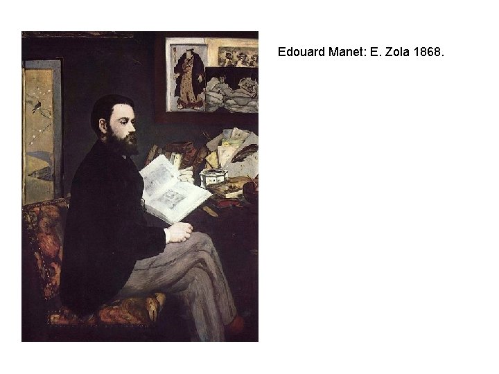 Edouard Manet: E. Zola 1868. 