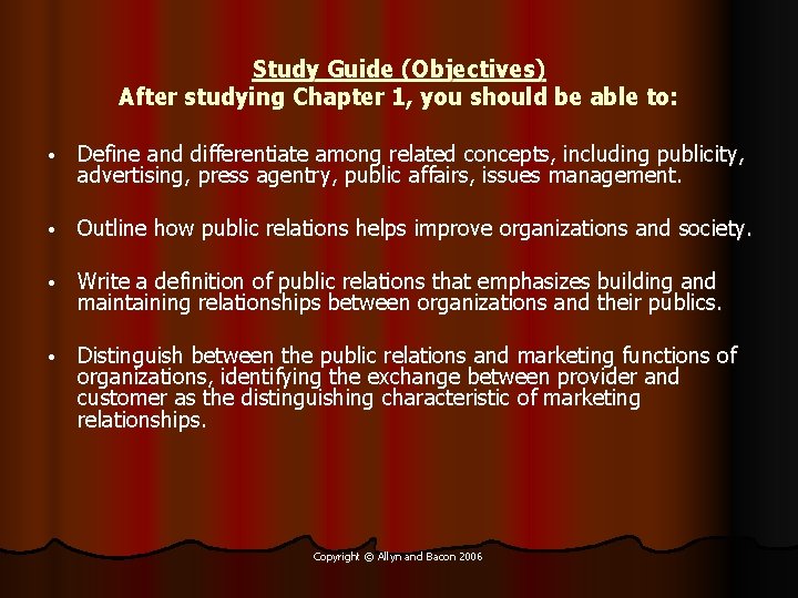 Study Guide (Objectives) After studying Chapter 1, you should be able to: • Define