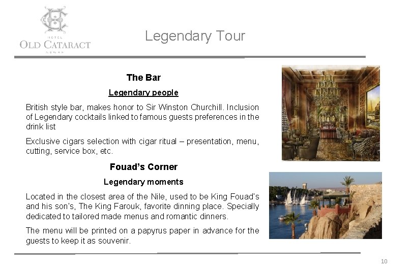 Legendary Tour The Bar Legendary people British style bar, makes honor to Sir Winston