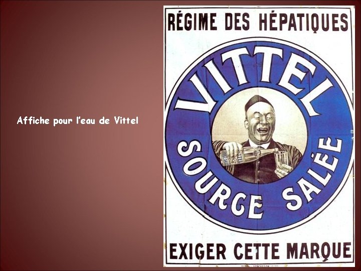 Affiche pour l’eau de Vittel 