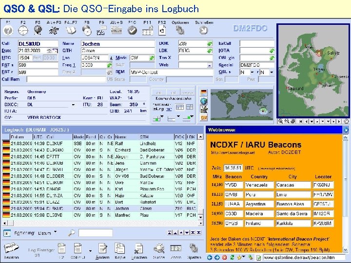 QSO & QSL: Die QSO-Eingabe ins Logbuch 