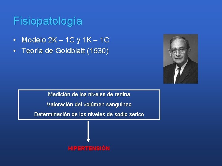 Fisiopatología • Modelo 2 K – 1 C y 1 K – 1 C