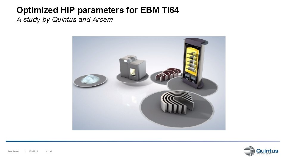 Optimized HIP parameters for EBM Ti 64 A study by Quintus and Arcam Confidential