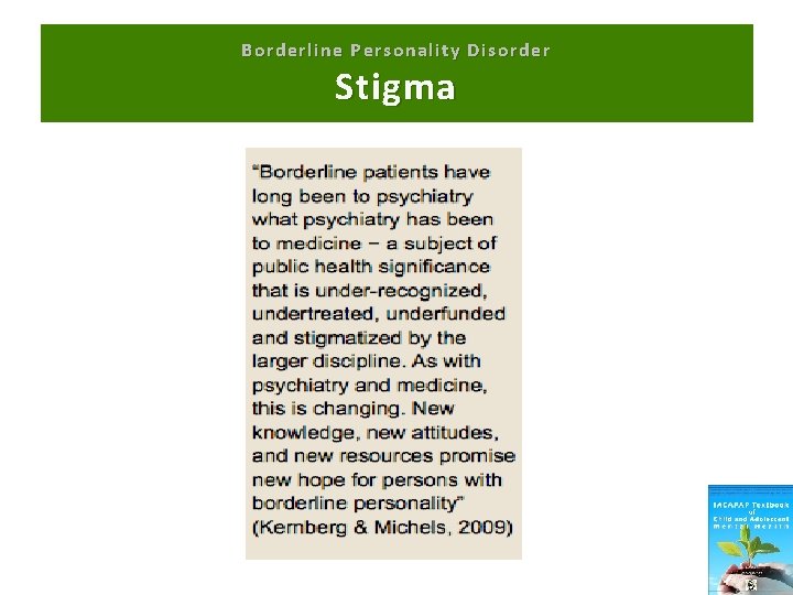 Borderline Personality Disorder Stigma 