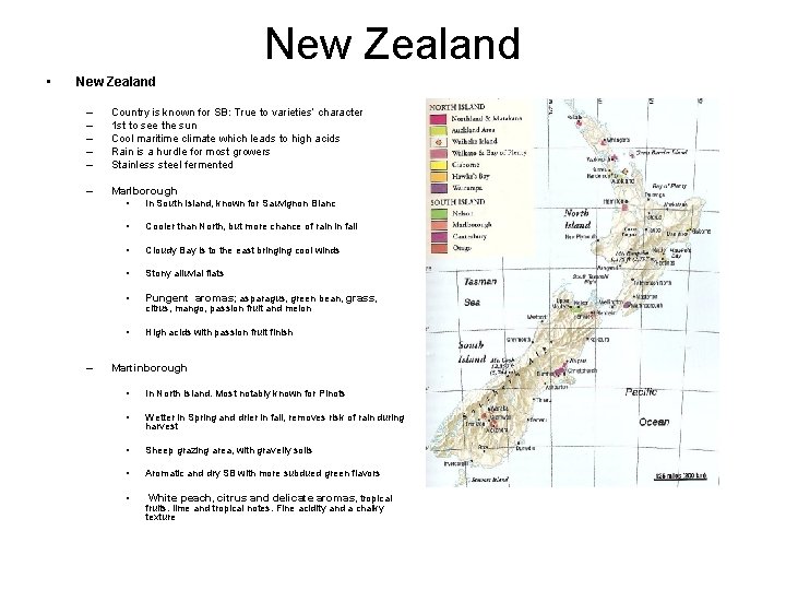 New Zealand • New Zealand – – – Country is known for SB: True