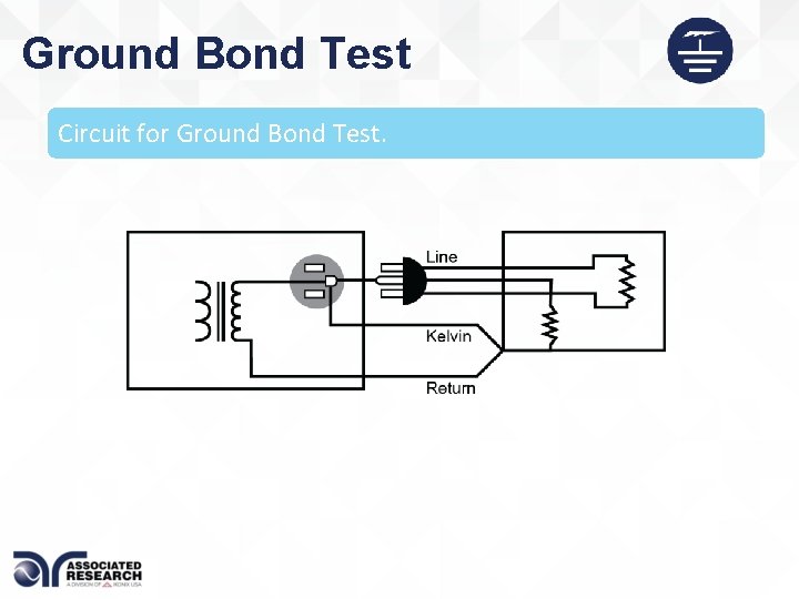 Ground Bond Test Circuit for Ground Bond Test. 