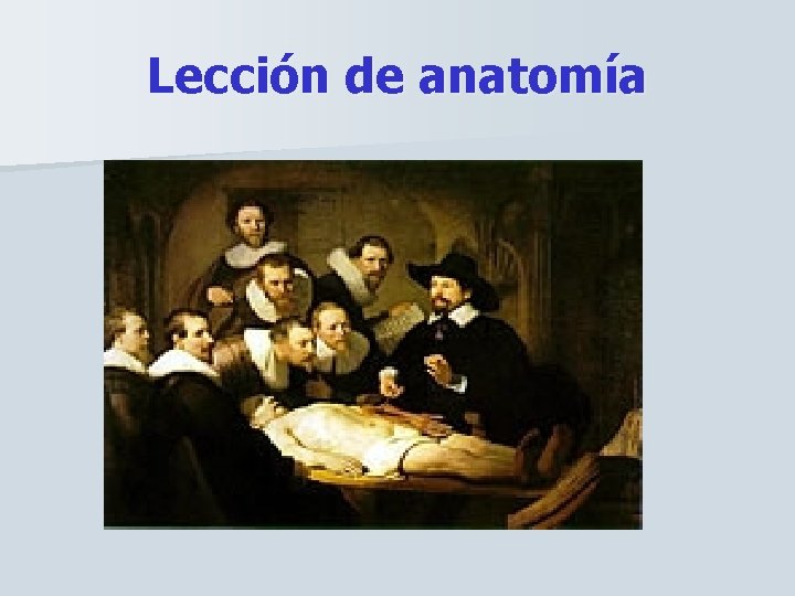 Lección de anatomía 