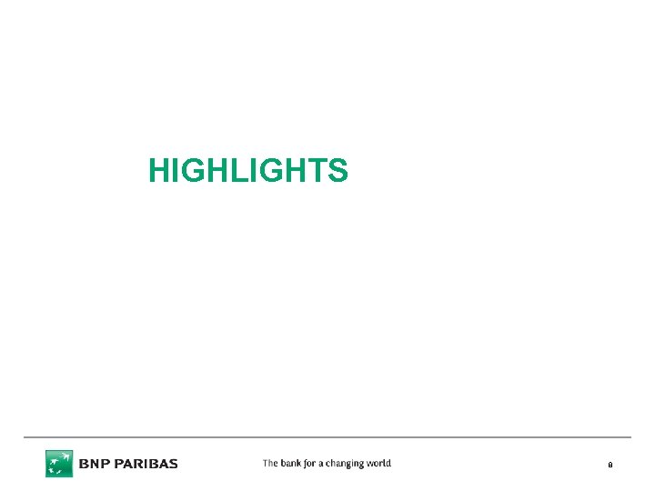 HIGHLIGHTS 8 