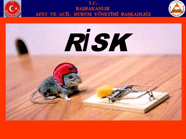 T. C. BAŞBAKANLIK AFET VE ACİL DURUM YÖNETİMİ BAŞKANLIĞI RİSK 