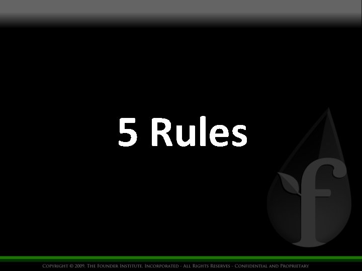 5 Rules 