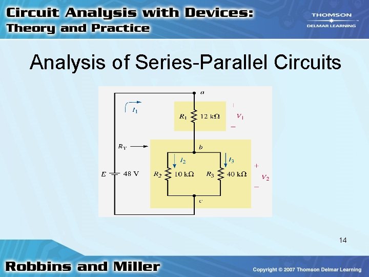 Analysis of Series-Parallel Circuits 14 