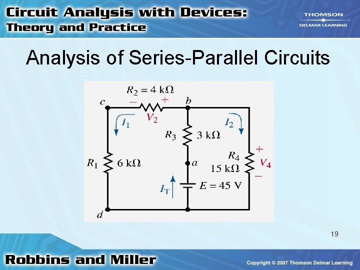 Analysis of Series-Parallel Circuits 19 
