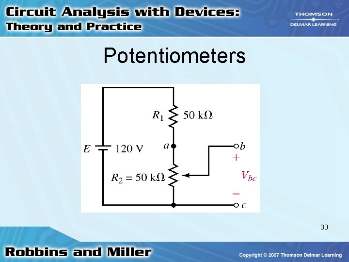 Potentiometers 30 