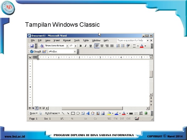 Tampilan Windows Classic 