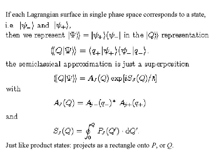If each Lagrangian surface in single phase space corresponds to a state, Just like