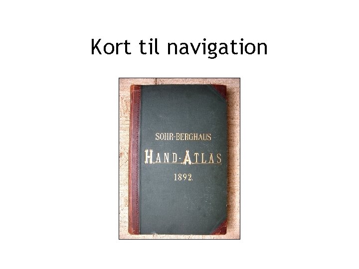 Kort til navigation 