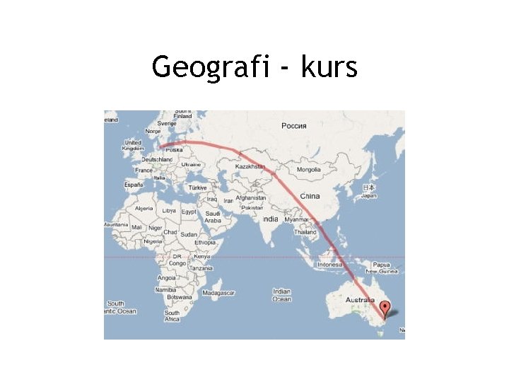 Geografi - kurs 