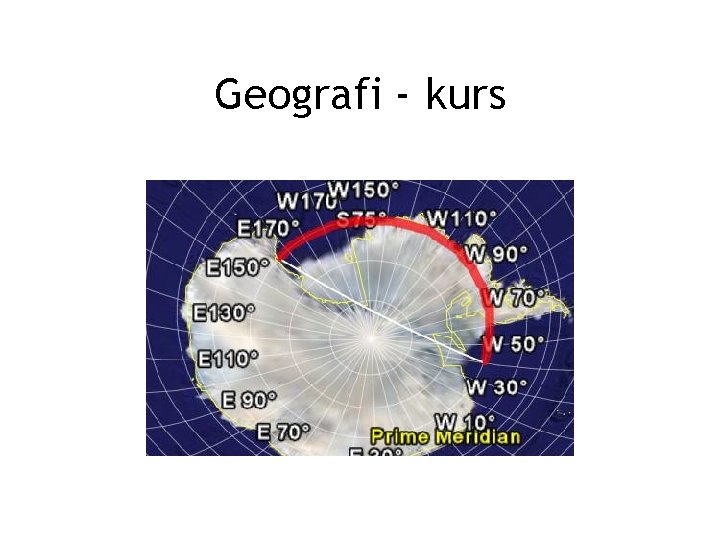 Geografi - kurs 