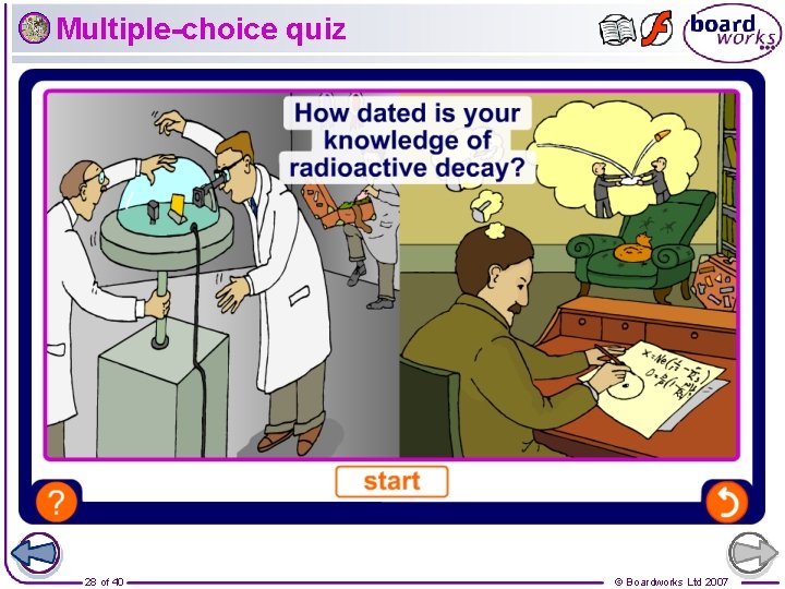 Multiple-choice quiz 28 of 40 © Boardworks Ltd 2007 