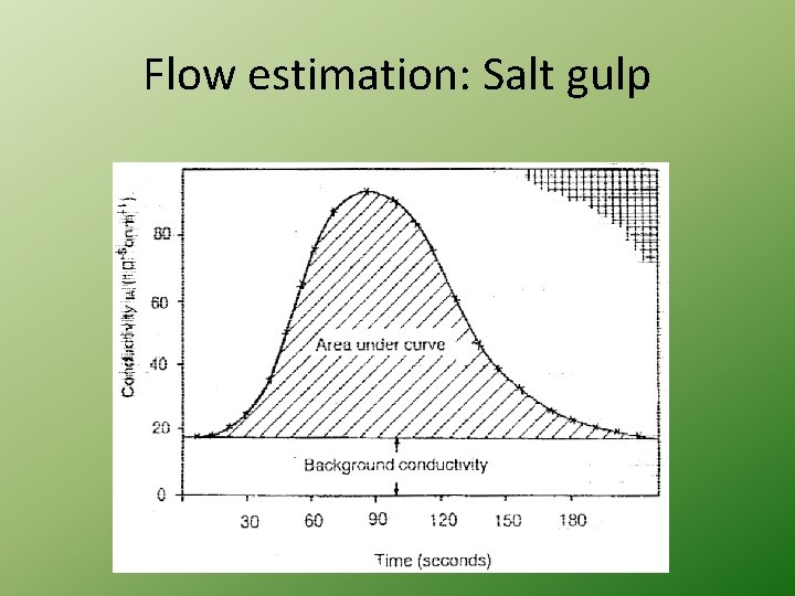 Flow estimation: Salt gulp 
