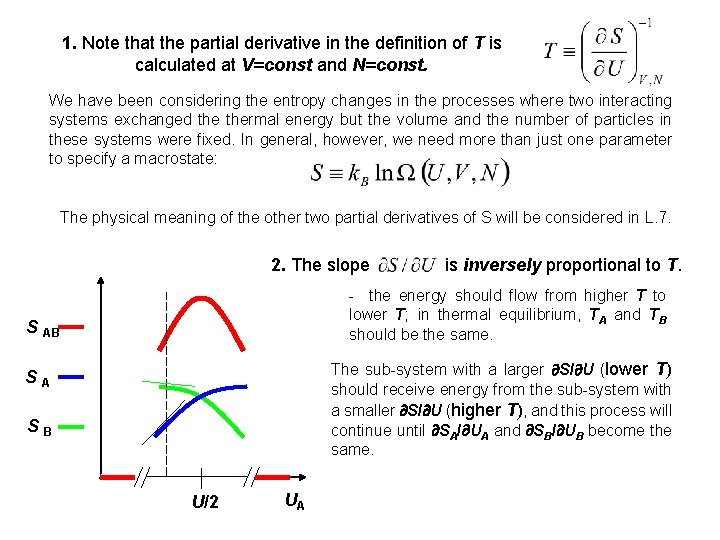 1. Note that the partial derivative in the definition of T is calculated at