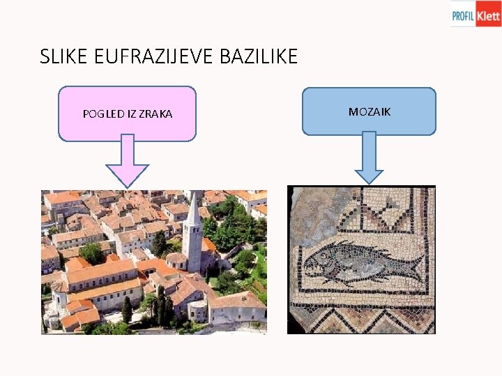 SLIKE EUFRAZIJEVE BAZILIKE POGLED IZ ZRAKA MOZAIK 