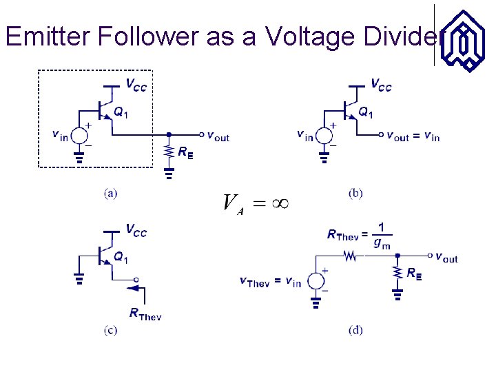 Emitter Follower as a Voltage Divider 