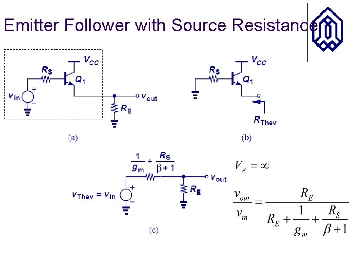 Emitter Follower with Source Resistance 