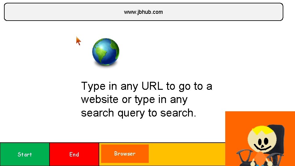 www. jbhub. com Type in any URL to go to a website or type www. jbhub. com Type in any URL to go to a website or type