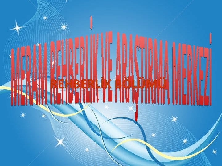 REHBERLİK BÖLÜMÜ 
